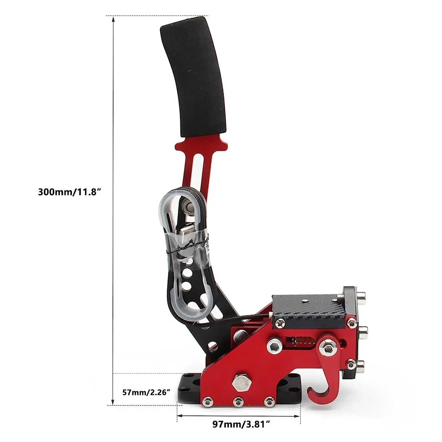 64 Bit USB PC Handbrake SIM Red Blue Black For G25/27/29 T300 T500 PC Racing Games Fanatecosw Dirt Rally Hand Brake System Red Blue HB-1009
