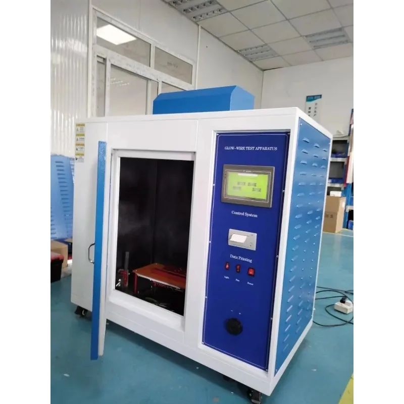 Automatic Glow Wire Test Apparatus   Standard Electrical Appliances Power Cable Fire Hazard Resistance Testing Machine