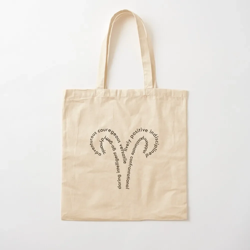 Aries Tote Bag university shopper bag tote bags aesthetic Candy bags cute pouch bag