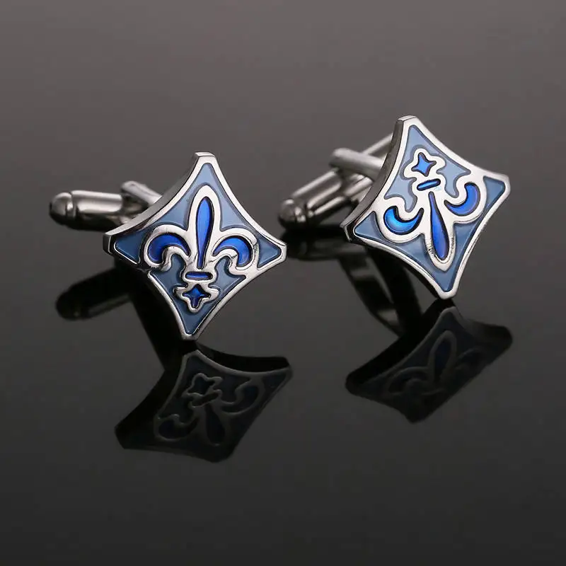 VAGULA Cuff links Brass Button Top Luxury Brand Bonito Gemelos Hot Selling Enamel Cufflinks 157