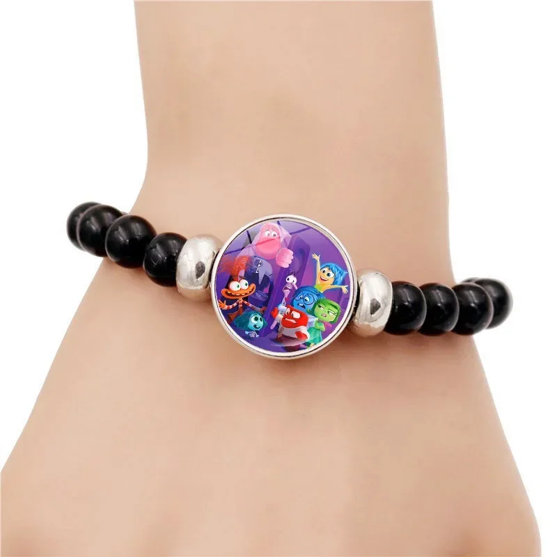 Inside Out 2 Bracelets Fashion Jewelry Cartoon Figure Bracelet Toys Flash Wristand Cute Girl Kids Birthday Gifts