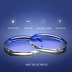 1.56 1.61 1.67 Prescription CR-39 Resin Aspheric Glasses Lenses Myopia Hyperopia Presbyopia Eyeglasses Lens Blue Light Ray