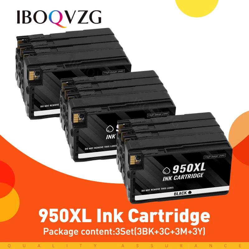 IBOQVZG 950XL 951XL 950 951 XL Ink Cartridge For HP950 For HP Officejet Pro 8100 8600 8610 8615 8620 8630 8640 8625 8660 Printer