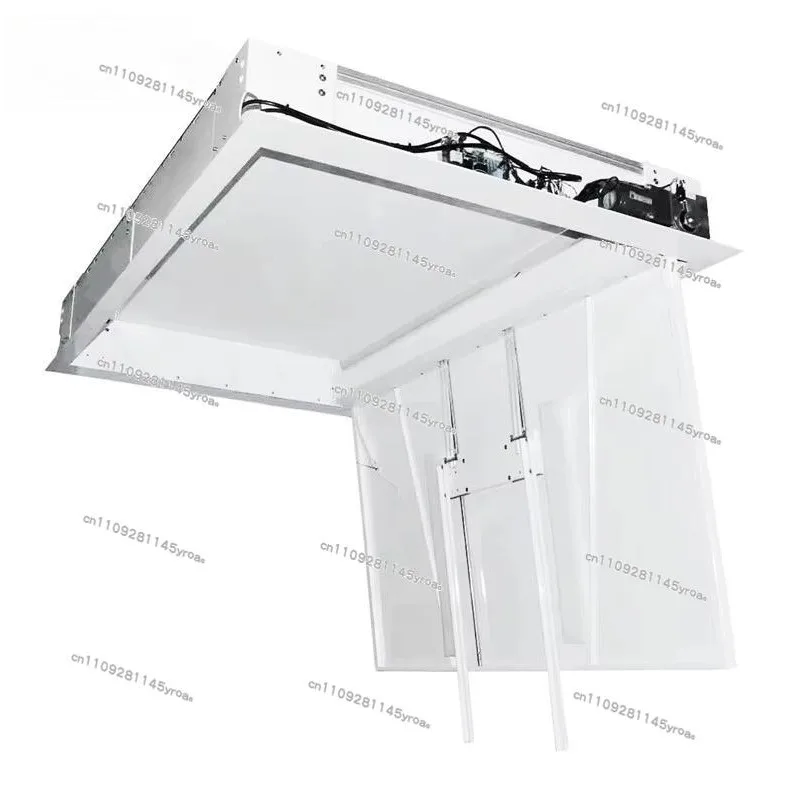 Hidden Ceiling Tv Mount，Brackets Automatic Flip Down Motorized Tv Ceiling Lift