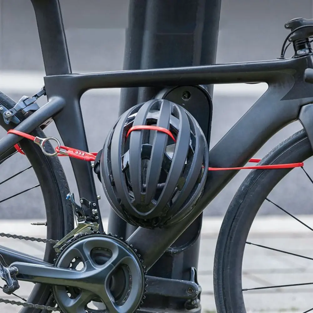 

3-digits Combination Bicycle Password Lock High Strength Zinc Alloy Combination Bike Lock Steel Cable 150cm Length