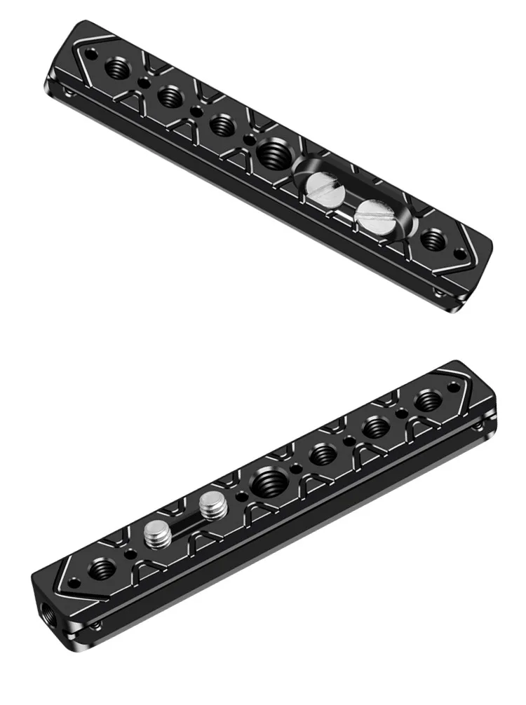 120mm Käses tange platte 1/4 "3/8" Arri-Positions löcher für Kamera käfig Rig Schnell verschluss schiene Schieber halterung Licht verlängerung halterung – Detail 11