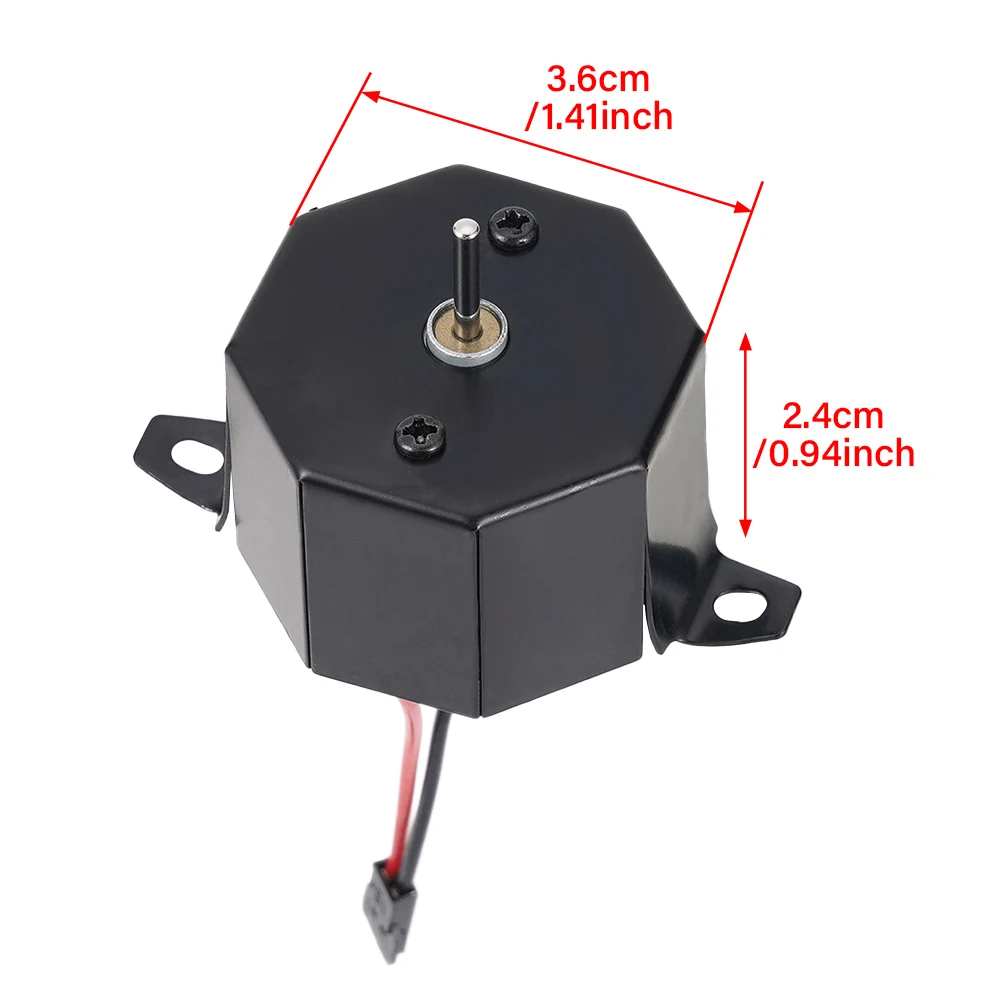 Motore ventola per camino autoalimentato 1450 giri/min azionato a calore senza batteria alloggiamento in metallo per caminetti termoelettrici 3,6x3,6 cm