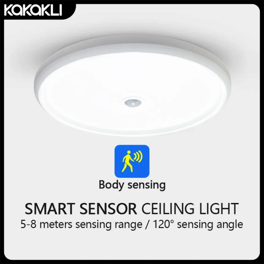 

Human Body Induction Led Ceiling Light PIR Infrared Motion Sensor Corridor Garage Staircase Balcony Smart Induction Ceiling Lamp
