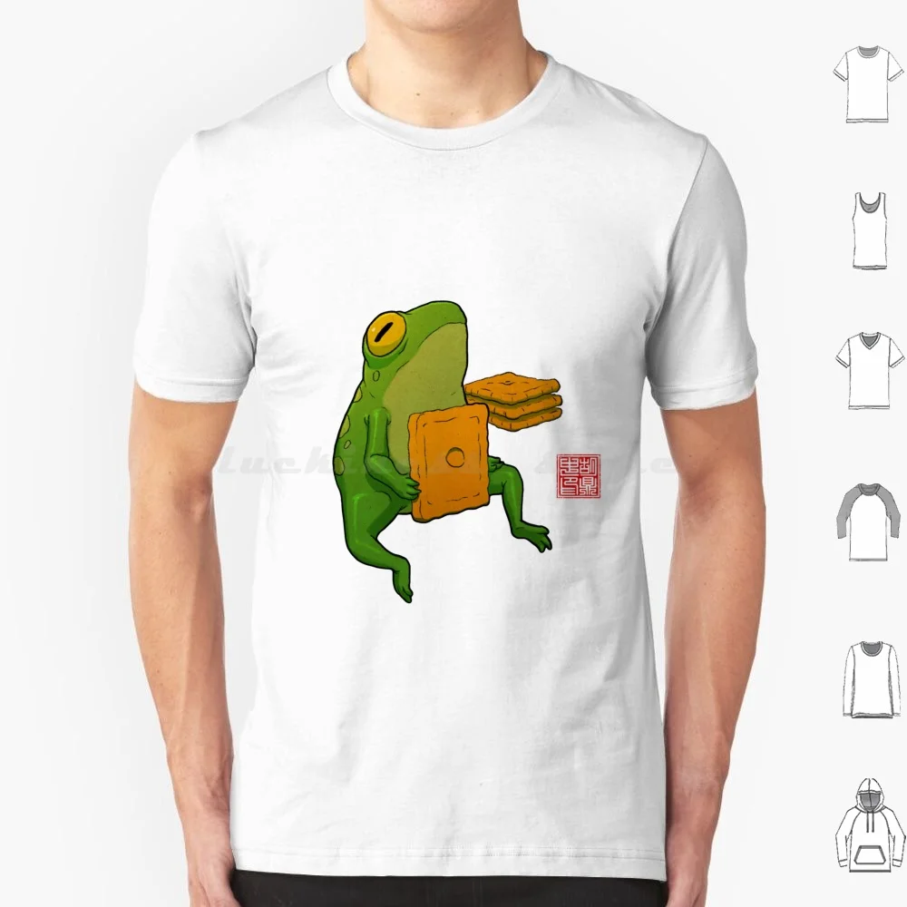 Late Night Snack Frosch T-Shirt Männer Frauen Kinder 6xl Frosch Frösche niedlichen Käse Late Night Stimmung Cotta gecore Dinghuart ding Hu Übung