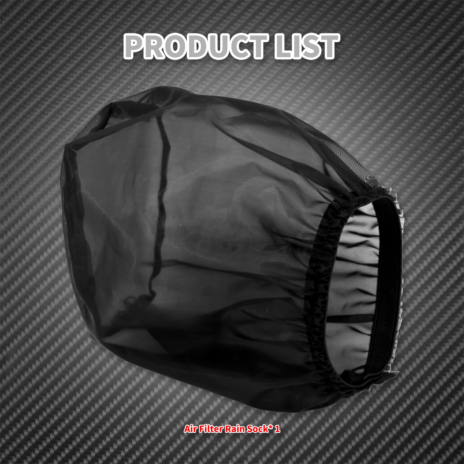 Motorcycle Air Cleaner Filter Rain Sock Waterproof Black Cover For Harley Touring Road Glide Dyna Sportster XL Softail Fat Boy