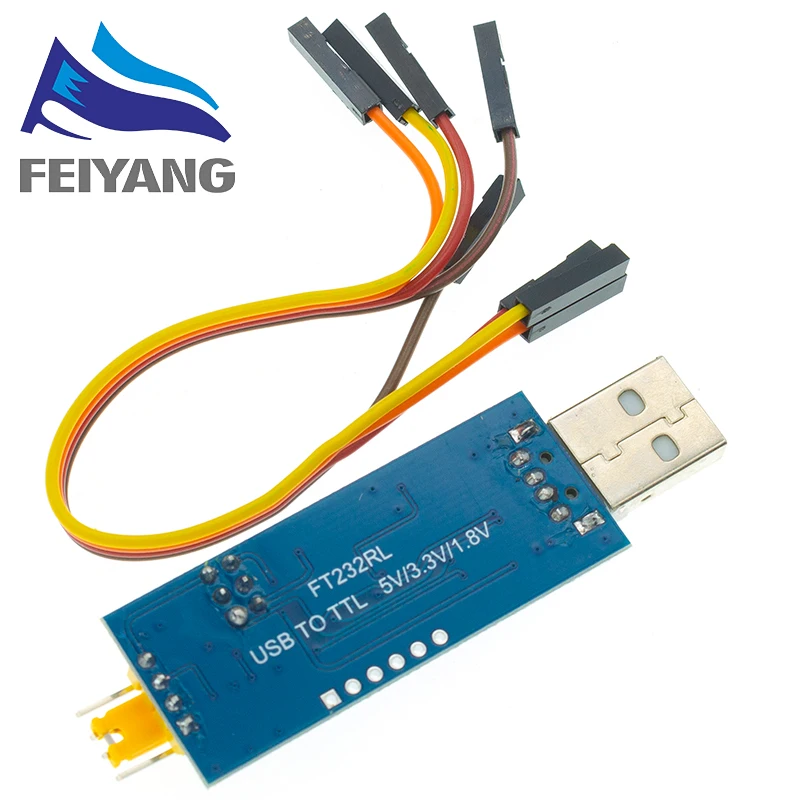 FT232RL serial port module USB to TTL serial port small board 5V 3.3V 1.8V level Download the burn line