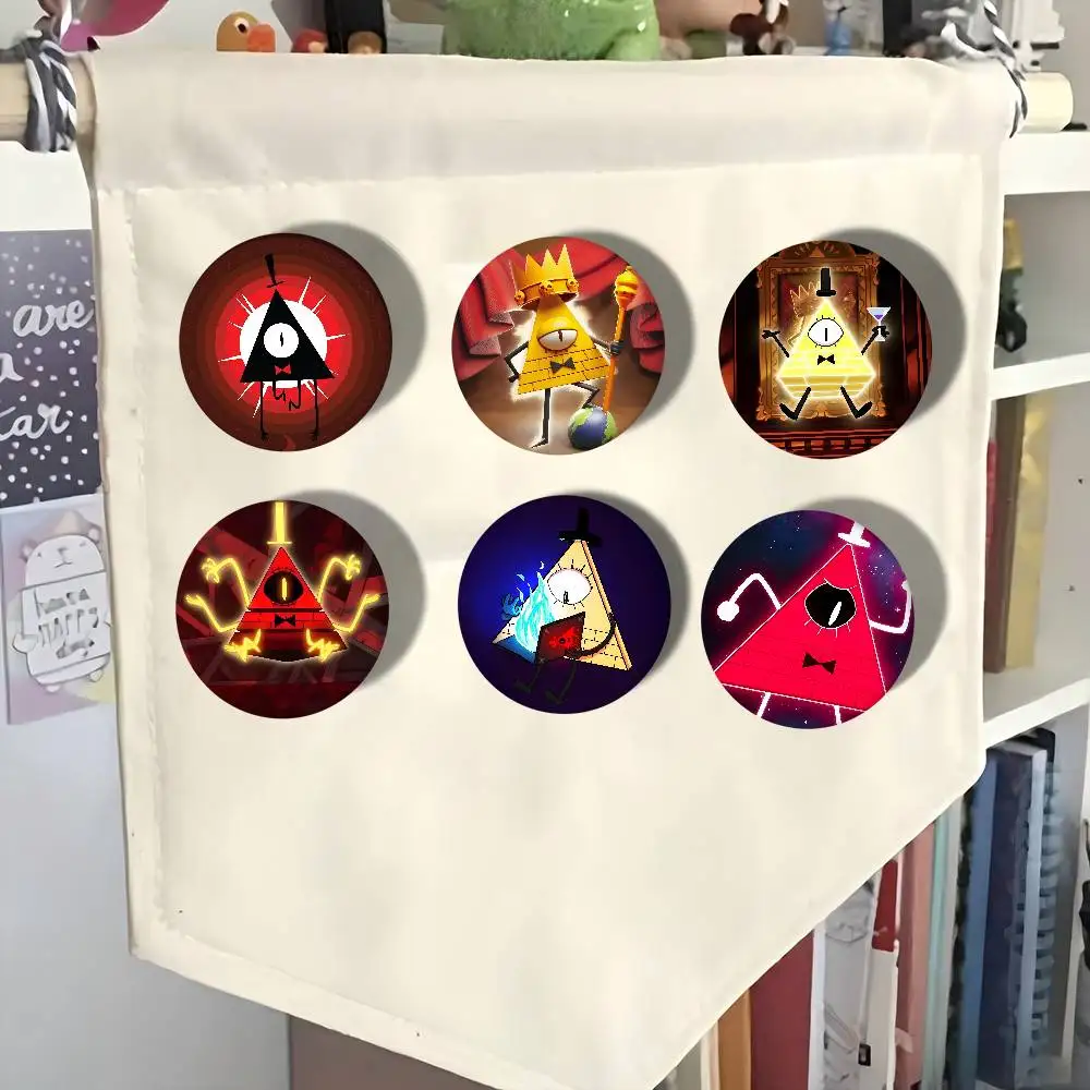 الكرتون B-Bill التشفير 58 مللي متر لطيف أنيمي الشكل أيقونة شارة اليدوية صفيح بروش لحقيبة الظهر الملابس الصدر حلية الهدايا