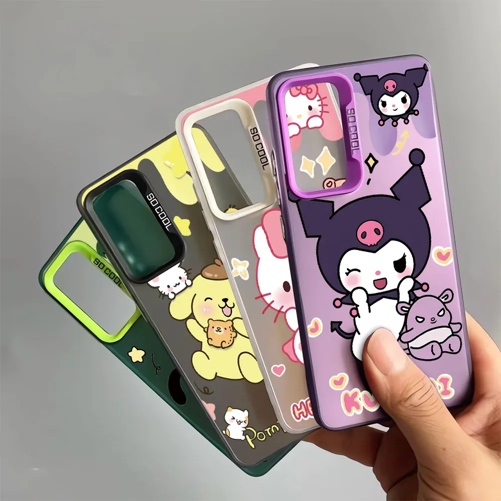 Capa macia à prova de choque para Samsung Galaxy, Melody bonito, Sanrio, Kuromi, S21, FE, S20, Nota 20, S20 FE, S24 Ultra, S23 Ultra, S22 Plus