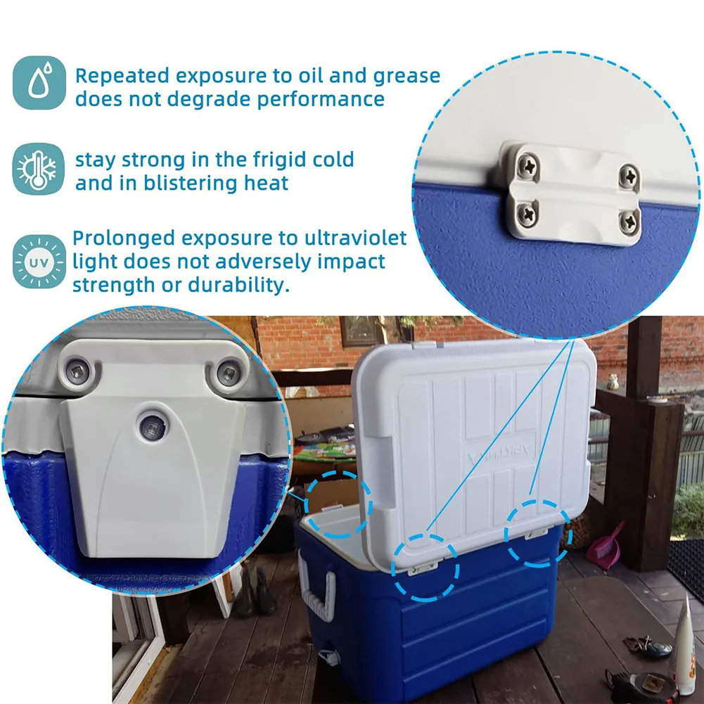 Repair Cooler Components Cooler Hinge Kit For Outdoor Activities Cooler Repair Quick Installation Design For Igloo Coolers