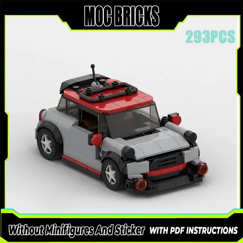 Moc compatible car models MINI car sports car models DIY kit building block toys