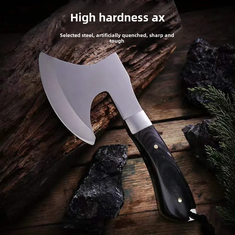 Outdoor Integrated Handle Camping Self-Defense Engineering Firewood Chopping Sharp Open Mountain High Hardness Small Hand Axe