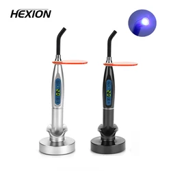 HEXION Dental Blue Light Curing Lamp Machine Wireless LED Photopolymerizer Dental UV Curing Light Adjustable Dental Tools