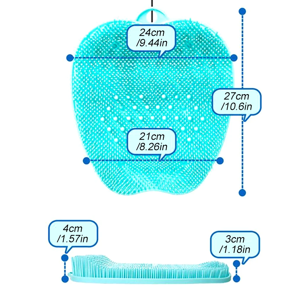 Shower Foot Massager Scrubber - Improves Foot Circulation & Reduces Foot Pain - Soothes Tired Achy Feet and Scrubs Feet Clean