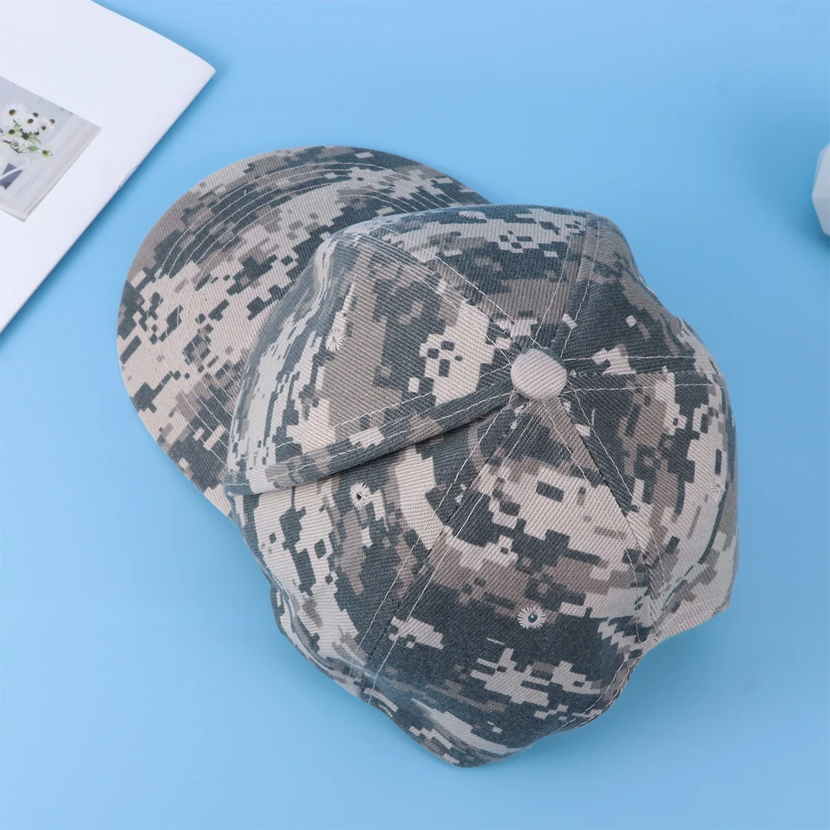 

Camo Baseball Hat Military Style Sun Protection Cap Outdoor Fishing Hunting Adjustable Low Profile Peaked Uv Resistant Soft