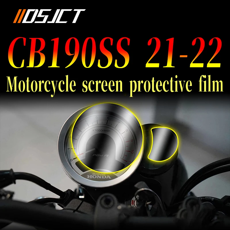 

For Honda CB190SS 21-22 Motorcycle Speedometer Scratch Proof TPU Protection Film Dashboard Screen Instrument Film