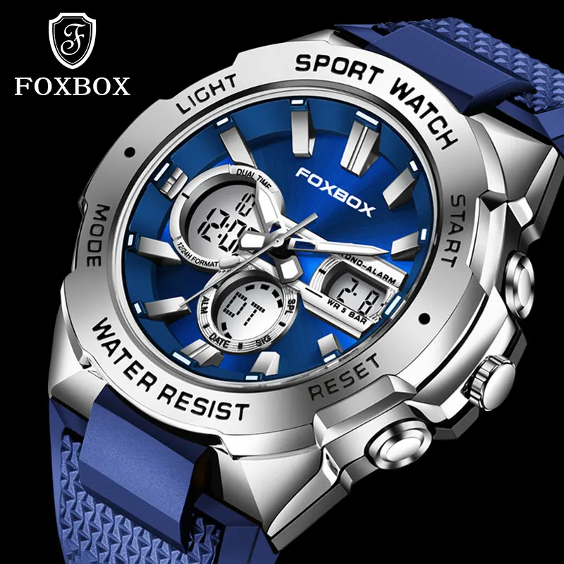 LIGE الرقمية الرجال العسكرية ساعة مضيئة الرياضة رجل ساعة 50 متر مقاوم للماء ساعة اليد LED الكوارتز الذكور ساعة Relogio Masculino 2025