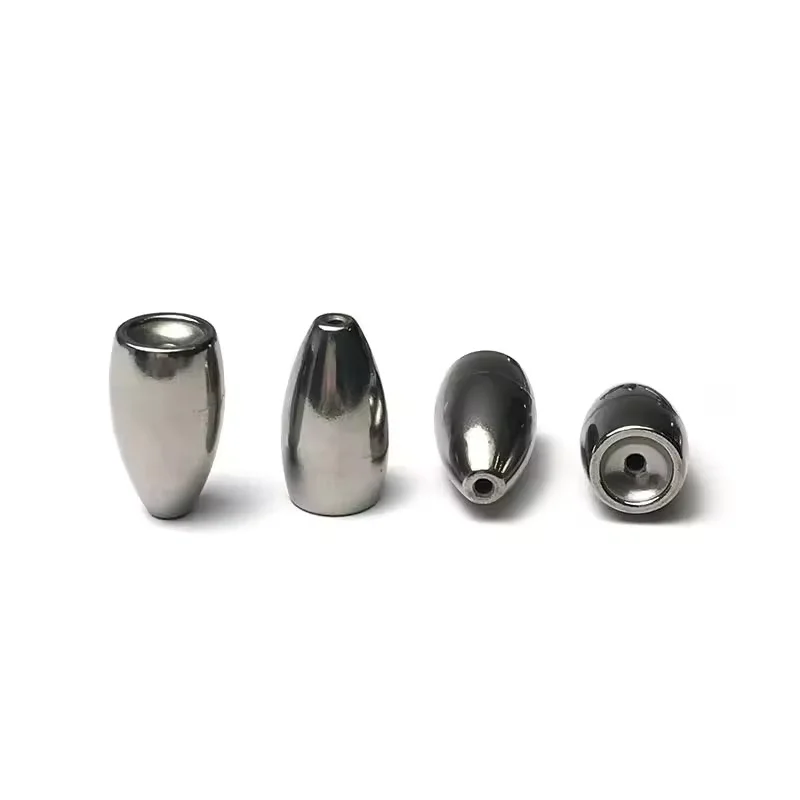 5/10 Stück Antimony Alloy Bullet Weight für Texas Rig Angelgewichte mit Kunststoffkern Carolina Rig Lure Fishing Bass Zubehör – Detail 2