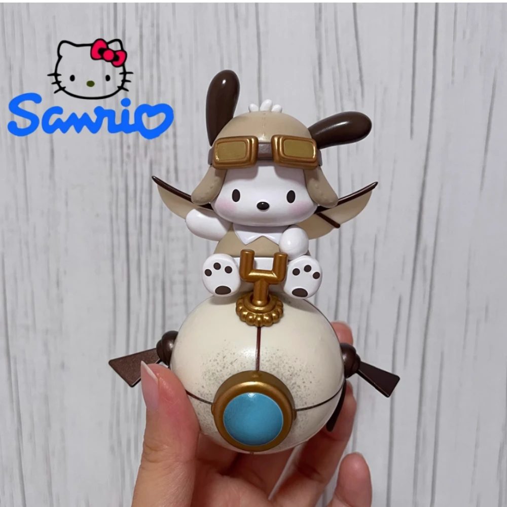 Toptoy Sanrio Steampunk Series Blind Box Hand Puppet Kurumi Kitty Desktop Model Ornaments Gift Kawaii Kids Gift