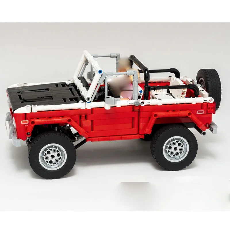 MOC-242141 New Urban Classic Sports Car Building Block Model, 1477 Pieces, Boys' Children's Birthday and Christmas Toy Gift