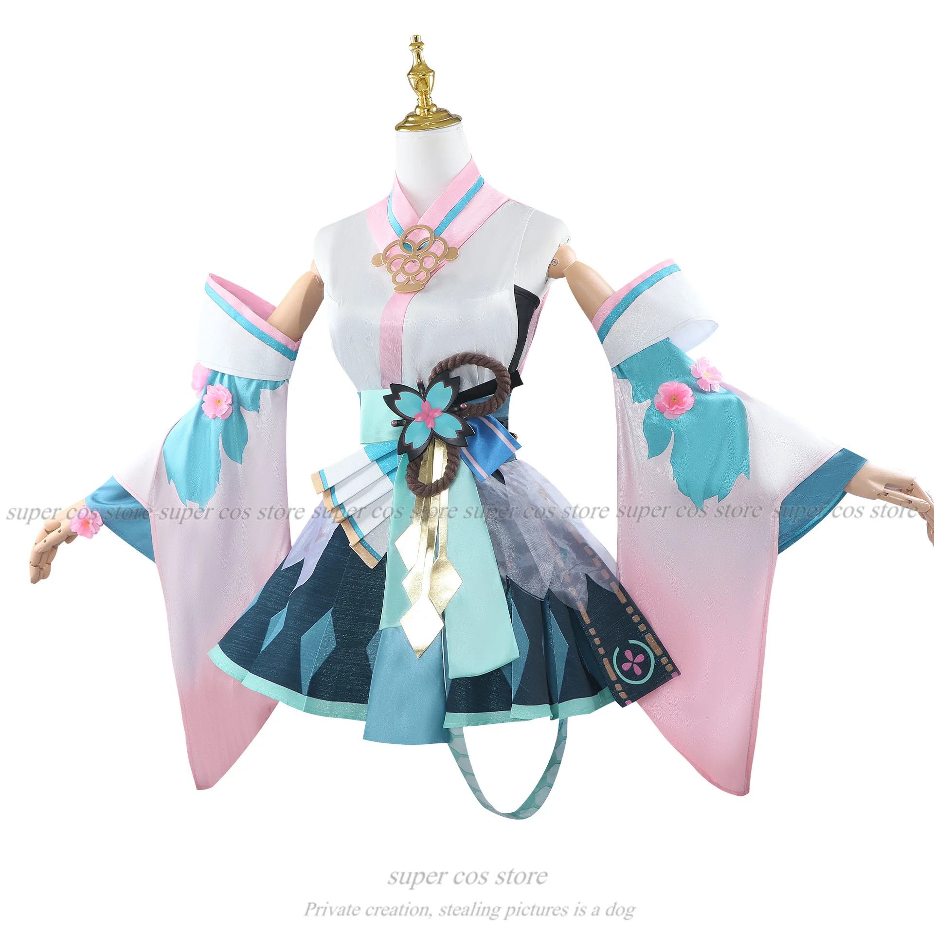 Game Onmyoji Linkage SSR Mikuu Cosplay Costume Full Set Mikuu Cosplay Dress Wig Outfit Uniform Prop lolita costume