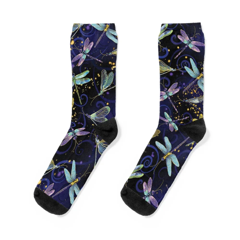 

Cute Dragonfly Art Socks men cotton high quality Hiking boots Socks Men's Women's