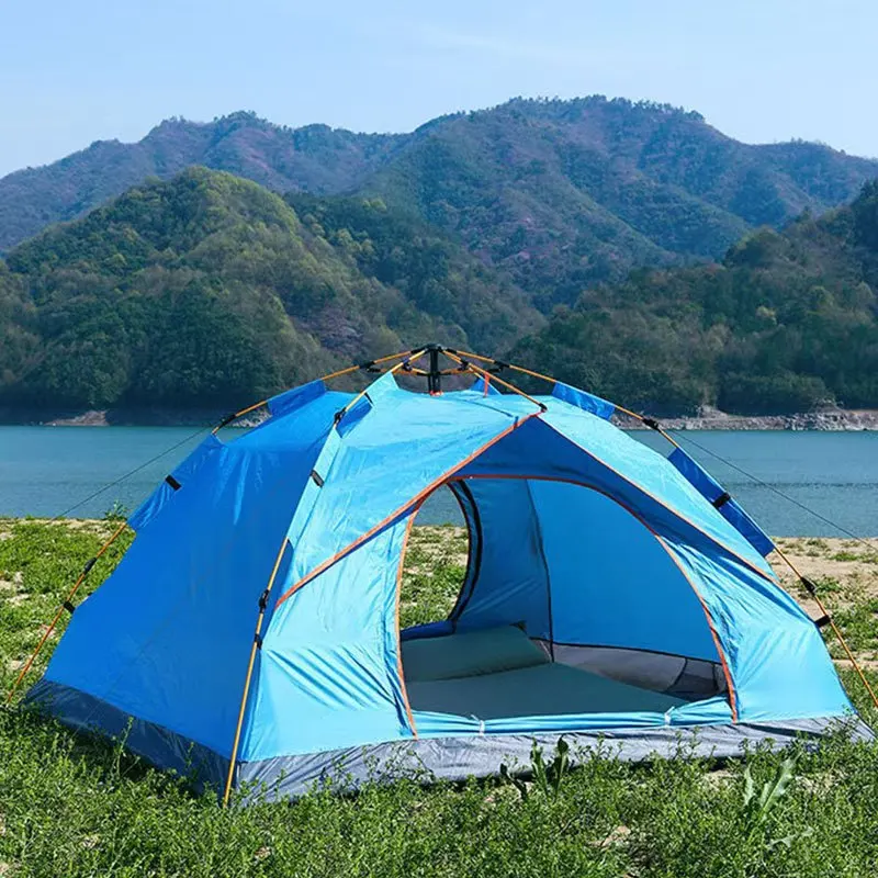 custom.Travel, Hiking Folding Quick-opening Windproof and Waterproof-up Tent Camping Dome Tent Automatic Tent