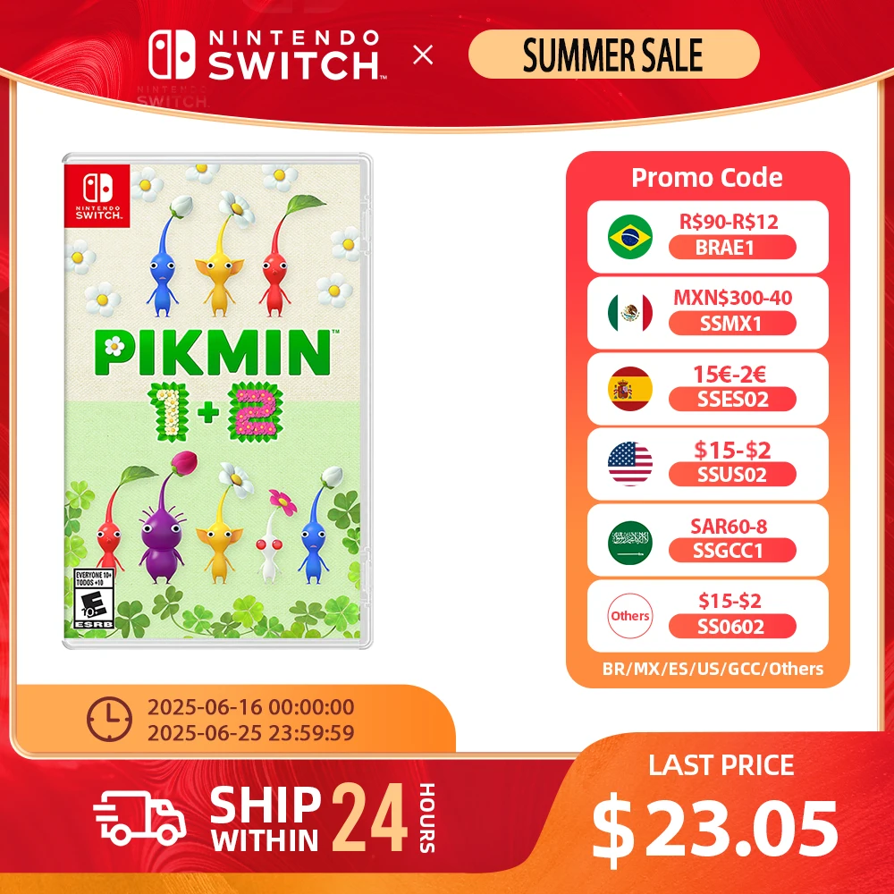 Игровые предложения Nintendo Switch-Pikmin 1 + 2-картридж для игр, физическая карта для Nintendo Switch Oled Lite