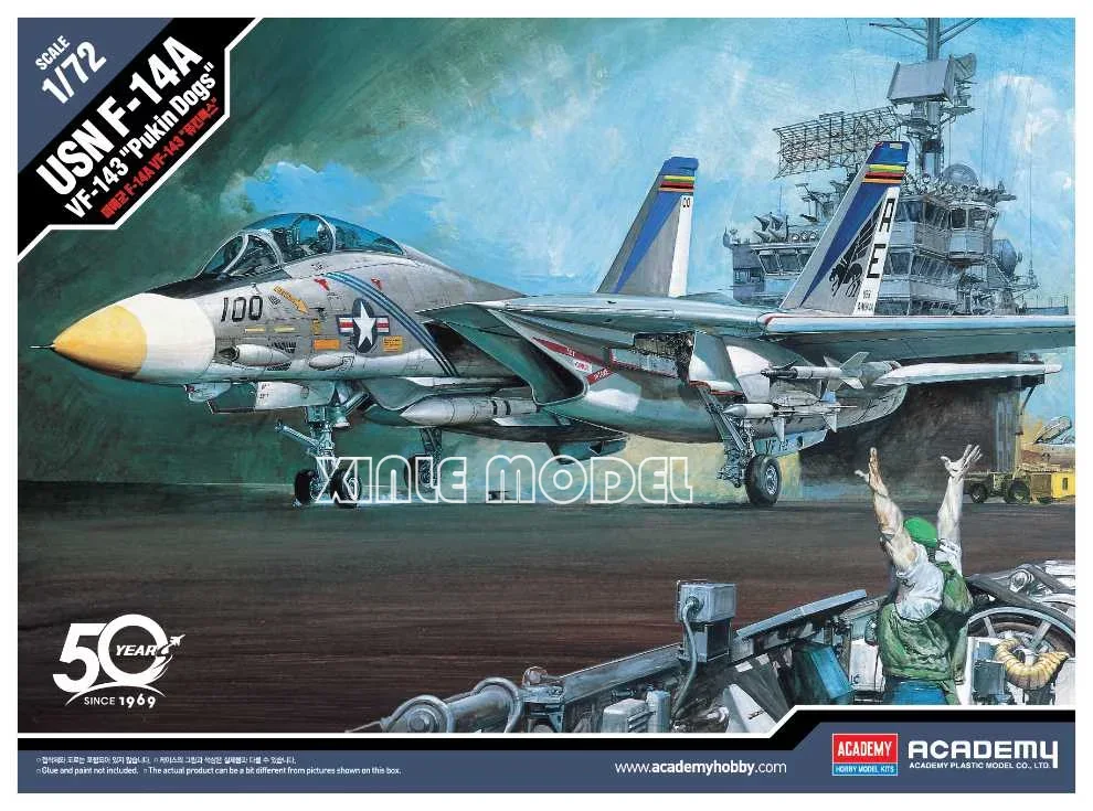 

Academy Scale Model Kit 12563 American F-14A Tomcat fighter 1/72