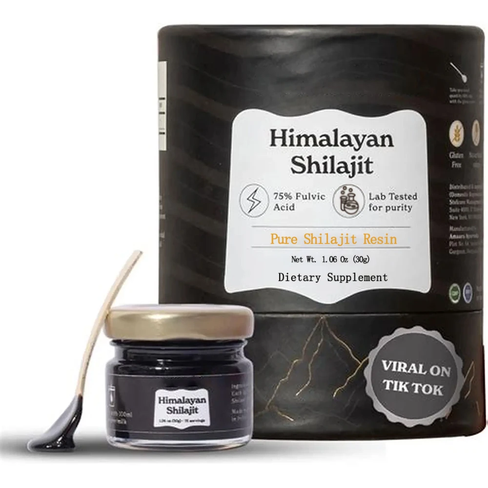 

Shilajit Чистая гималайская органическая смола Shilajit — 100% чистота Shilajit с пловными кислотами и 85 следами минералов для энергии и иммунитета