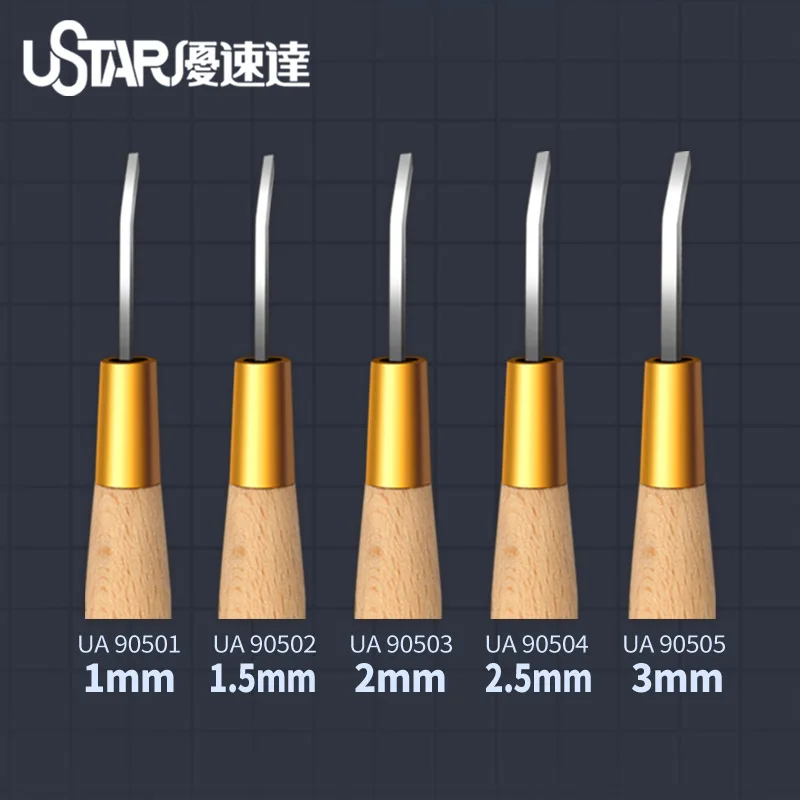 Model Dark corner Flat edge Push Knife 90501 05, Detail Carving Knife for Gundam Model, Military Model and GK Dark corner