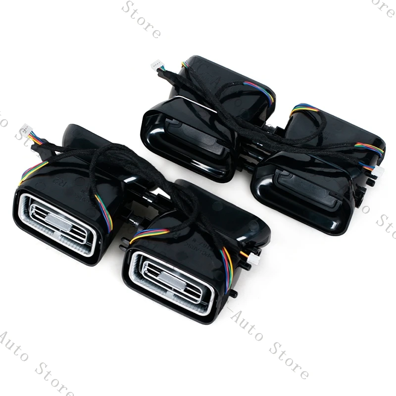 لمرسيدس بنز GLE GLS W167 2020 سيارة LED الجبهة توربو منفذ الهواء تكييف الهواء تنفيس الضوء المحيط اكسسوارات السيارات #5