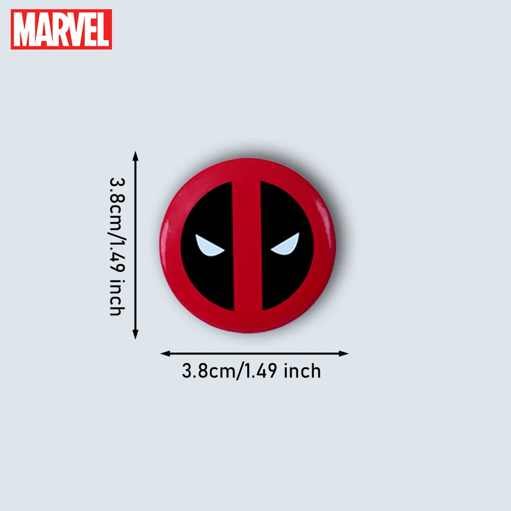 1pc Marvel Officially Licensed Deadpool Crest Collectible Enamel Pins Cartoon Anime Family Lapel Pin Clothing Gifts Birthday