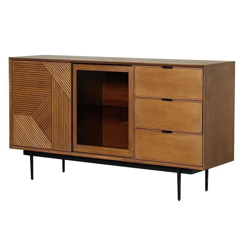 

od dining side cabinet, living room wall cabinet, locker, tea cabinet, modern retro storage cabinet side cabinet