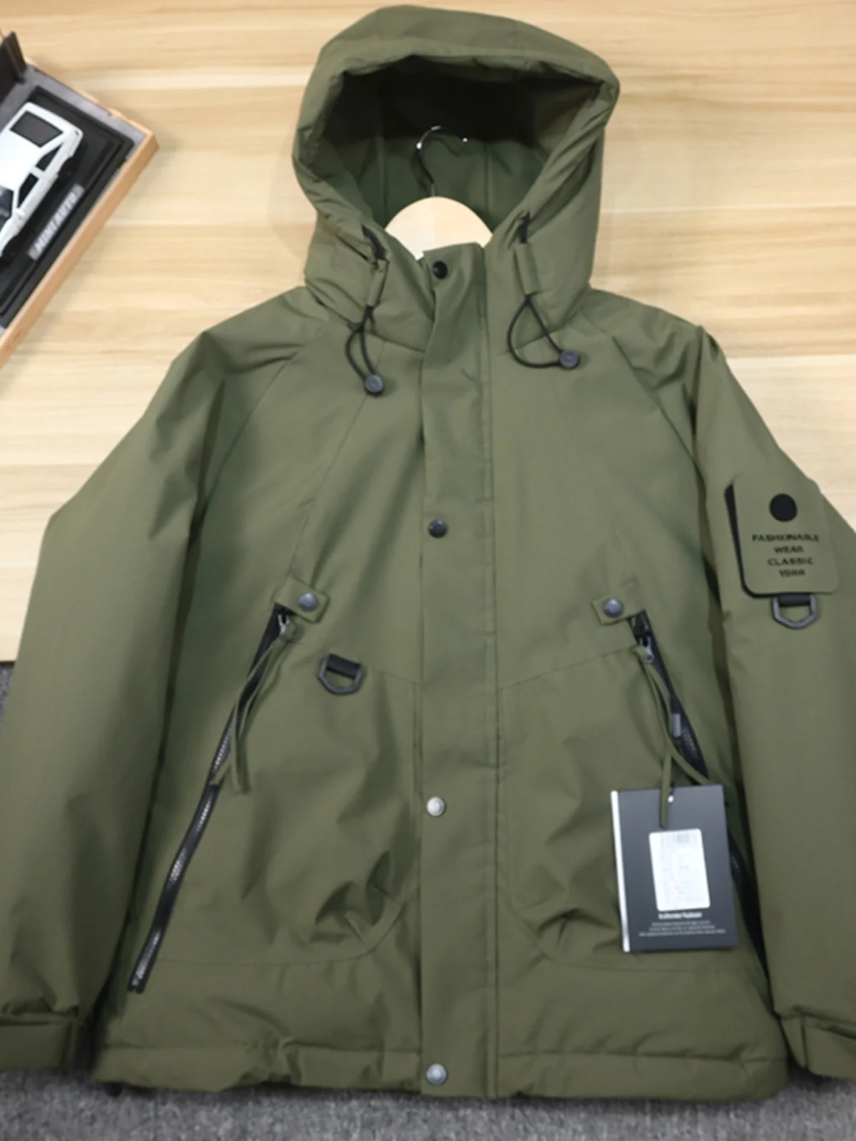 الرجال في الهواء الطلق Thiened مقنعين القطن Jaet الدفء تخزين مقاوم للماء يندبروف سلسلة الجبل Faion Urban Basic Sle