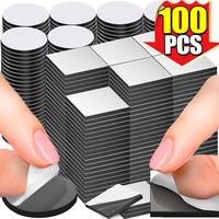 100/20PCS Square Round Self Adhesive Magnets Magnetic Dots Sheets for Refrigerator Office Whiteboard Flexible Magnet Sheet Craft