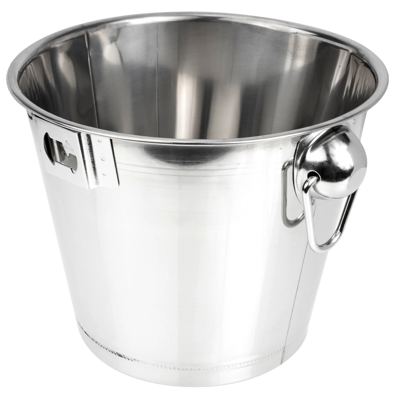 

Stainless Steel Bucket Reusable Buckets Ktv Accessory Multi Function Portable Compact Container Household Ice
