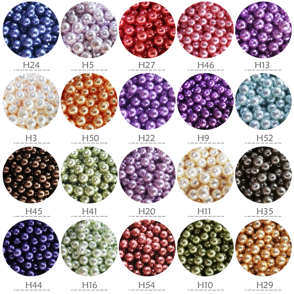 100 Sets Colorful Pearl Rivets Studs 8mm~16mm  Round Rivet for DIY Leather Craft Bag Shoes Hat Clothes Wedding Decoration