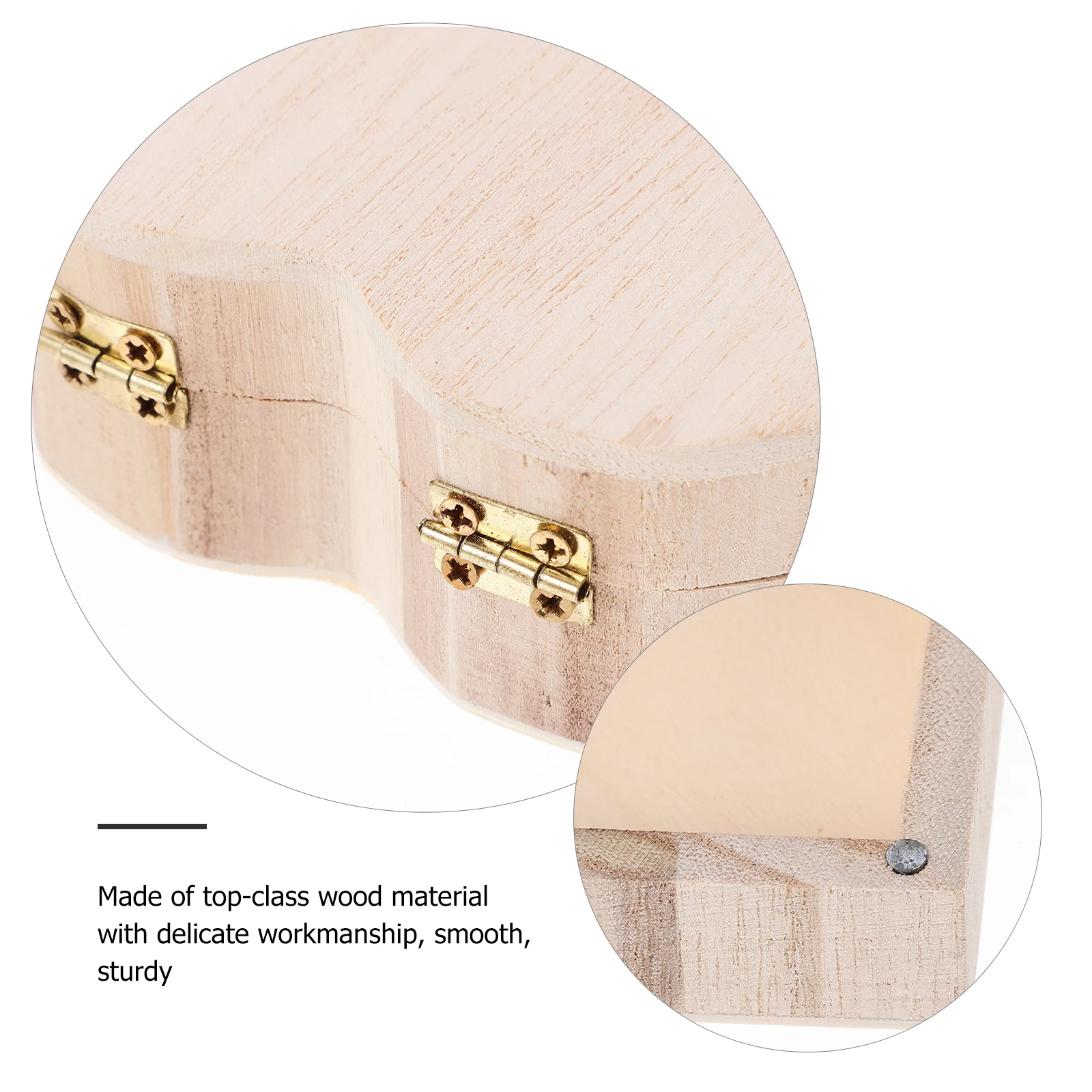 

Деревянная коробка для хранения ювелирных изделий в форме сердца, маленький размер, большой вместительный органайзер для макияжа, декоративная коробка для женщин и девочек