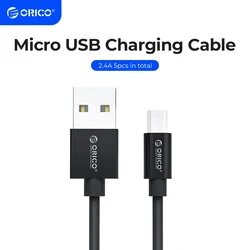 ORICO Micro USB 2.0 Charging Data usb cable charging cable for Smartphones 30cm*5 - Black / White for redmi k20 pro