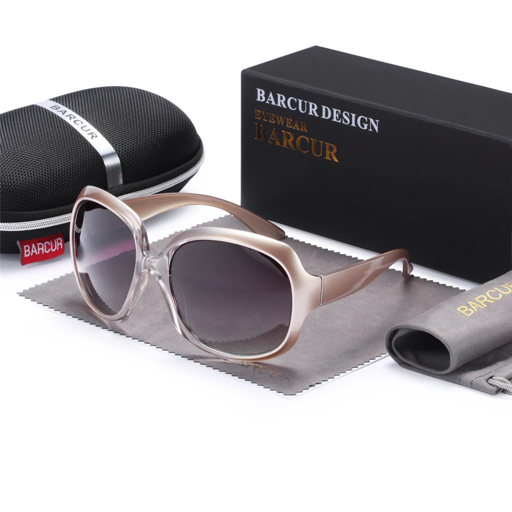 BARCUR Women Classic Polarized Sunglasses Female Light weight Sun Glasses For Women UV400 Protection