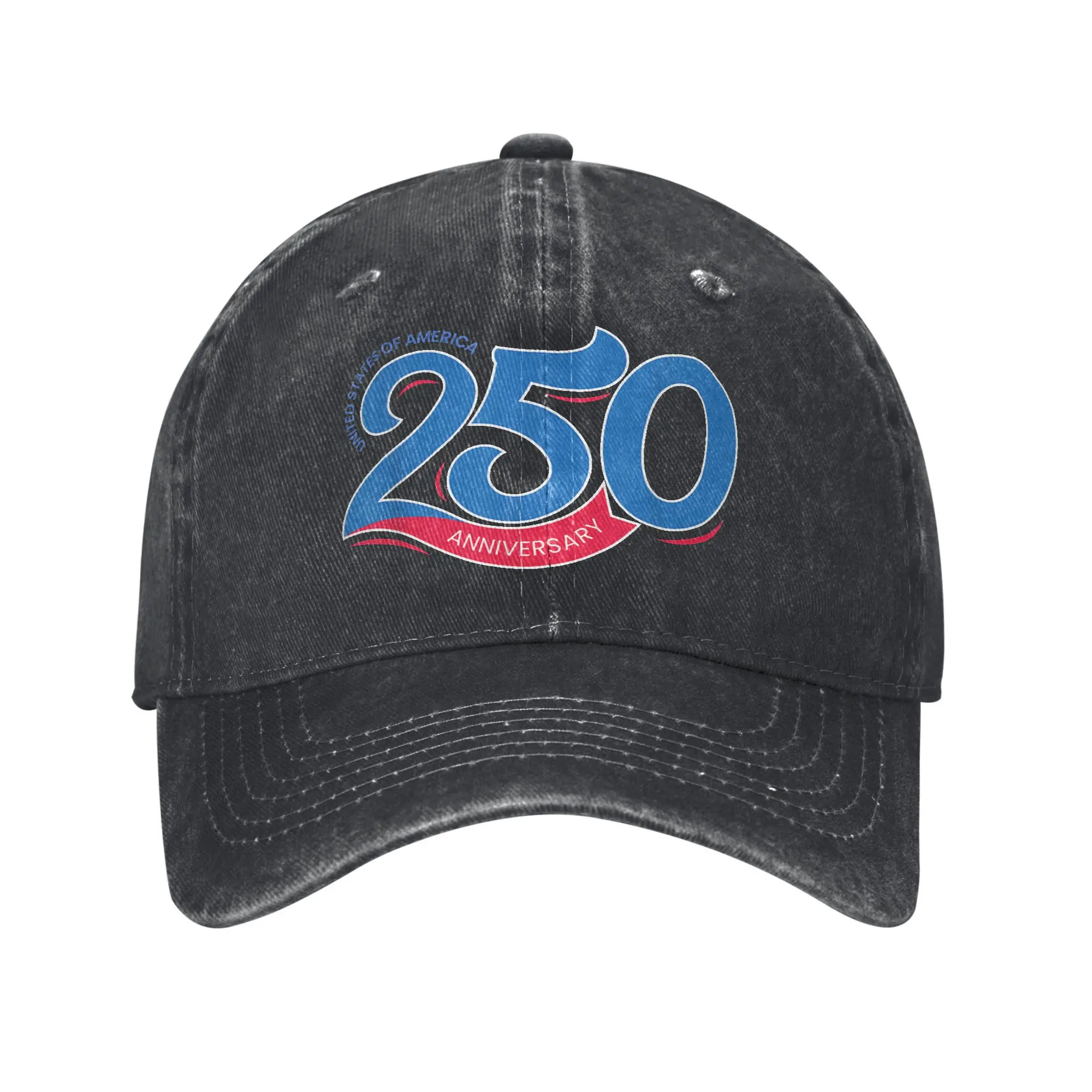 

US Army 250th Anniversary America Baseball Cap Casual Distressed Denim USA July 4 Snapback Hat Outdoor All Seasons Travel Gift