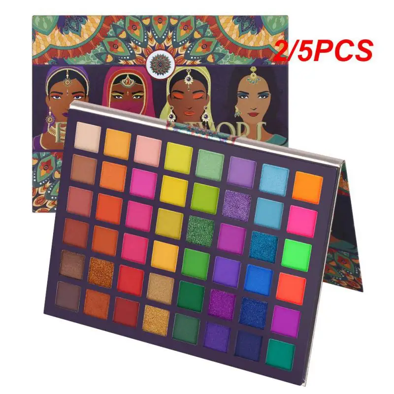 

2/5PCS Exotic Flavors Eyeshadow Palette Color Pressed Glitter Shimmer Matte Green Eye Shadow Neon Metallic Makeup Cosmetics