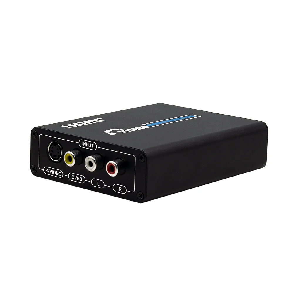Konwerter kompozytowy 3RCA AV S-Video CVBS na konwerter audio 3,5 mm zgodny z HDMI, przełącznik AV/S VIDEO Adapter Upscaler Ration — zdjęcie produktu 4