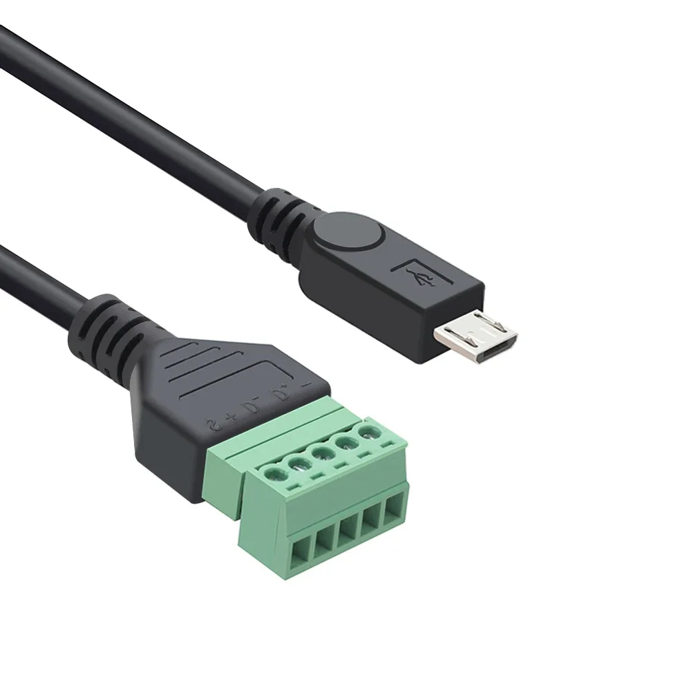 كابل قصير بدون لحام للهاتف الخلوي أندرويد ، موصل محول قابس ذكر ، تمديد شحن البيانات ، USB ، Micro5p