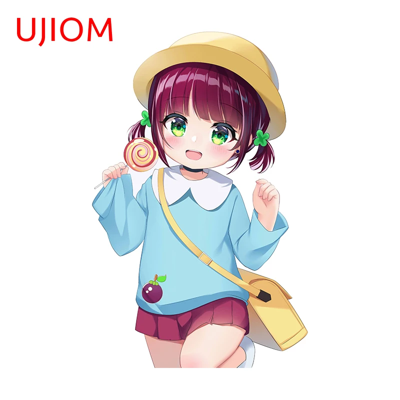 UJIOM 13cm X 8.3cm kreskówka dziewczyna Chibi Loli Nagisa Arcinia naklejki ścienne Graffiti szafa nalepka do łazienki tapety wystrój domu